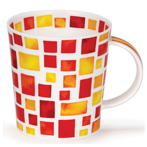 Dunoon Dunoon Lomond Red/Yellow Piazza Mug Dunoon Dunoon Lomond Red/Yellow Piazza Mug