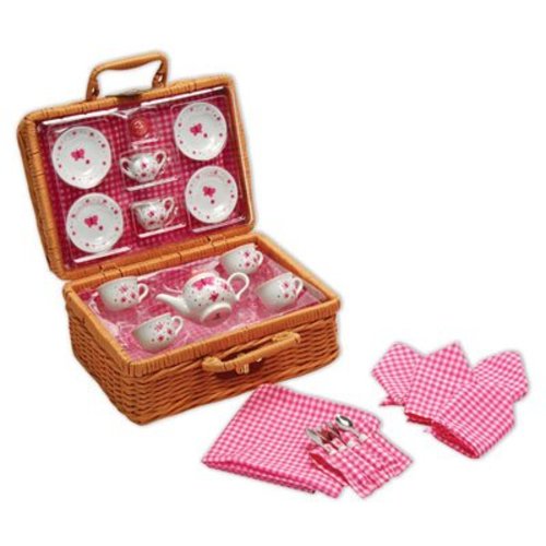 Schylling Schylling Butterfly Tea Set w/ Basket Schylling Schylling Butterfly Tea Set w/ Basket