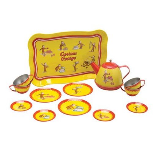 Schylling Schylling Curious George Tin Tea Set Schylling Schylling Curious George Tin Tea Set