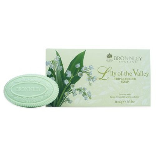 Bronnley Bronnley Lily of the Valley Box of 3 Soaps Bronnley Bronnley Lily of the Valley Box of 3 Soaps