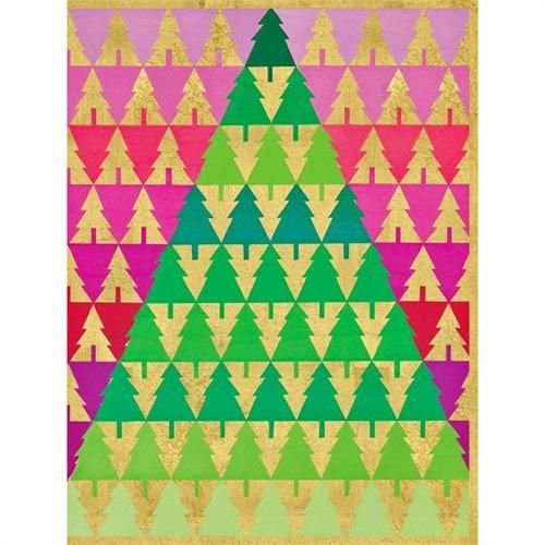 Caspari Caspari Christmas Cards - Zig Zag Trees Caspari Caspari Christmas Cards - Zig Zag Trees
