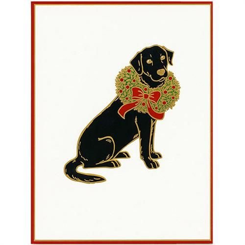 Caspari Caspari Christmas Cards - Christmas Labrador Caspari Caspari Christmas Cards - Christmas Labrador