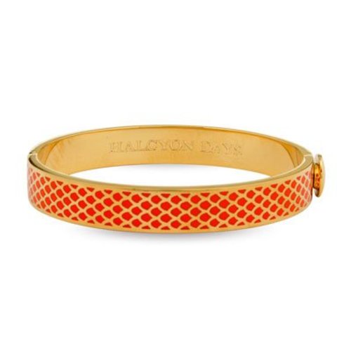 Halcyon Days Halcyon Days Salamander Bangle - Orange and Gold Halcyon Days Halcyon Days Salamander Bangle - Orange and Gold