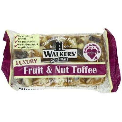 Walkers Nonsuch Walkers Nonsuch Fruit and Nut Toffee - 100g Walkers Nonsuch Walkers Nonsuch Fruit and Nut Toffee - 100g