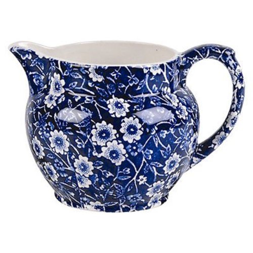Burleigh Pottery Calico Blue Small Dutch Jug Burleigh Pottery Calico Blue Small Dutch Jug