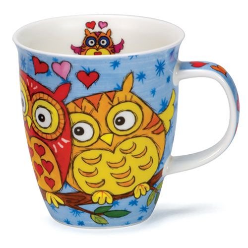 Dunoon Dunoon Nevis Light Blue Owls Mug Dunoon Dunoon Nevis Light Blue Owls Mug