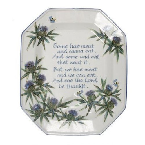 Highland Stoneware Highland Stoneware Thistle Medium Ashet/ Selkirk Grace Highland Stoneware Highland Stoneware Thistle Medium Ashet/ Selkirk Grace