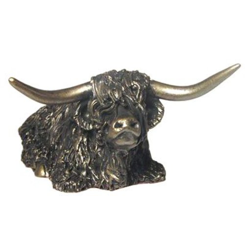 Frith Sculpture Frith Highland Bull Sitting - Medium Frith Sculpture Frith Highland Bull Sitting - Medium