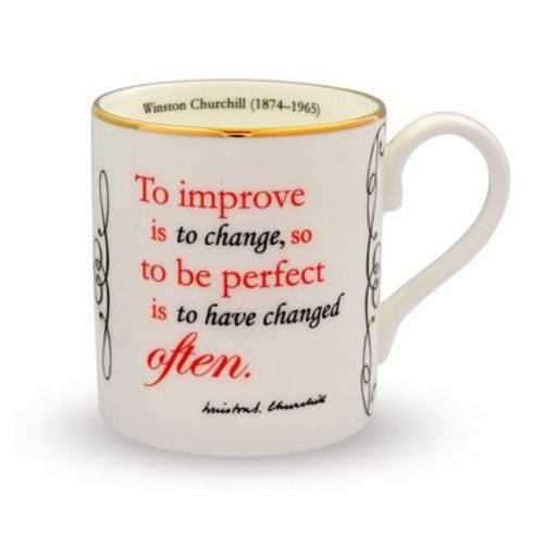 Halcyon Days Halcyon Days Churchill Mug - To Improve Halcyon Days Halcyon Days Churchill Mug - To Improve