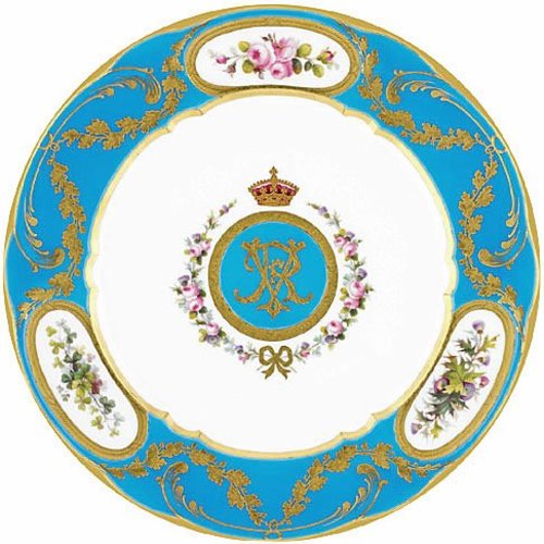 Royal Collection Queen Victoria Dessert Tin Plate Royal Collection Queen Victoria Dessert Tin Plate