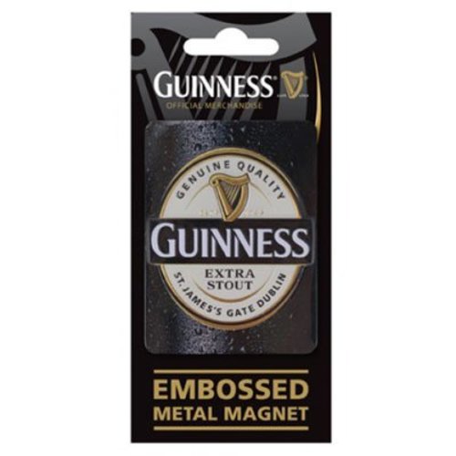 Guinness Guinness Logo Embossed Metal Magnet Guinness Guinness Logo Embossed Metal Magnet