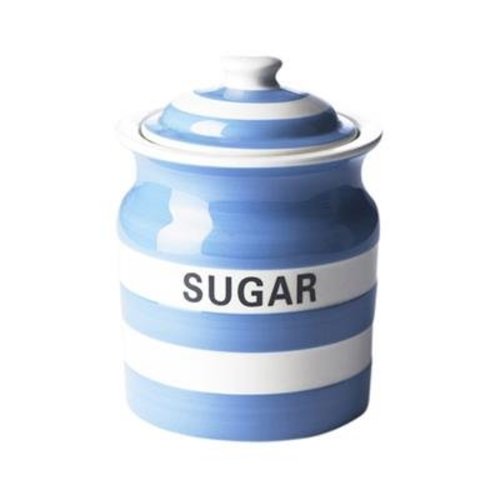 Cornishware Cornishware Storage Jar - Sugar - Blue Cornishware Cornishware Storage Jar - Sugar - Blue