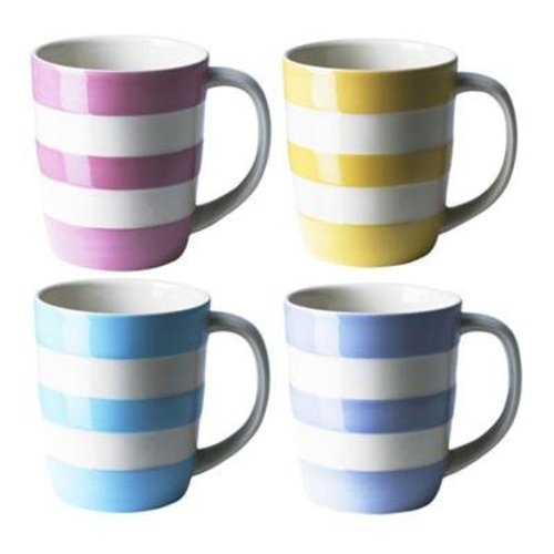 Cornishware Cornishware "Girls" Mugs - Set of Four Cornishware Cornishware "Girls" Mugs - Set of Four