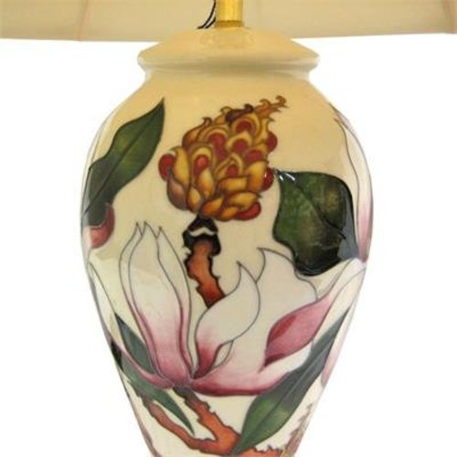 Moorcroft Pottery Moorcroft Calypso Lamp w/ Shade L46/10 Moorcroft Pottery Moorcroft Calypso Lamp w/ Shade L46/10
