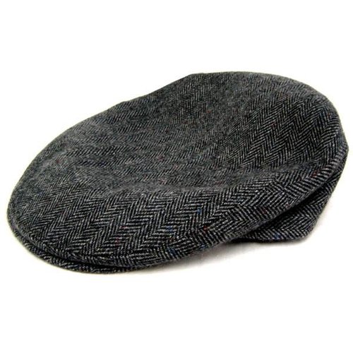 Jonathan Richard Jonathan Richard Donegal Tweed Cap - Grey Herringbone Jonathan Richard Jonathan Richard Donegal Tweed Cap - Grey Herringbone
