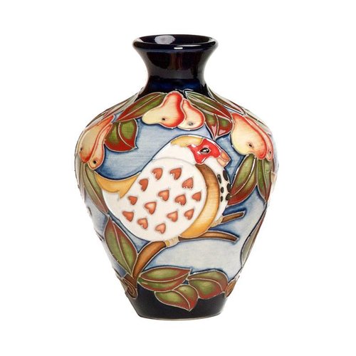 Moorcroft Pottery Twelve Days of Christmas 1 Partridge in a Pear Tree Vase Moorcroft Pottery Twelve Days of Christmas 1 Partridge in a Pear Tree Vase