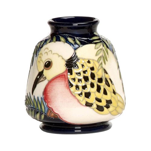 Moorcroft Pottery Twelve Days of Christmas 2 Turtle Doves Vase Moorcroft Pottery Twelve Days of Christmas 2 Turtle Doves Vase