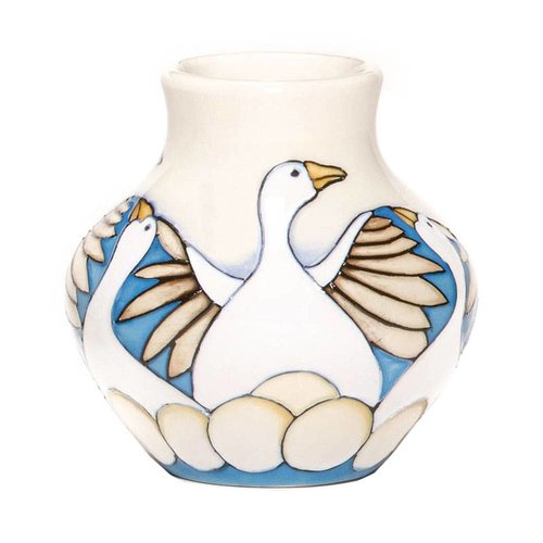 Moorcroft Pottery Moorcroft Twelve Days of Christmas - 6 Geese a Laying Moorcroft Pottery Moorcroft Twelve Days of Christmas - 6 Geese a Laying