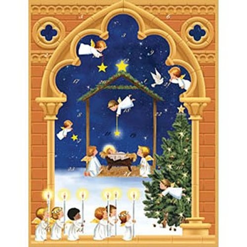 Caspari Caspari Angels 3D Paper Advent Calendar Caspari Caspari Angels 3D Paper Advent Calendar