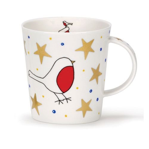 Dunoon Dunoon Lomond White Christmas Robin Mug Dunoon Dunoon Lomond White Christmas Robin Mug