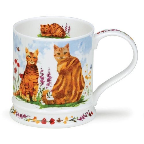 Dunoon Dunoon Iona Garden Cats Ginger Mug Dunoon Dunoon Iona Garden Cats Ginger Mug