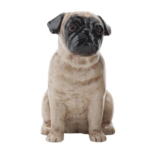 Quail Ceramics Quail Pug Figure (Fawn) Quail Ceramics Quail Pug Figure (Fawn)