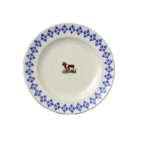 Brixton Pottery Brixton Pottery Cows Dessert Plate Brixton Pottery Brixton Pottery Cows Dessert Plate