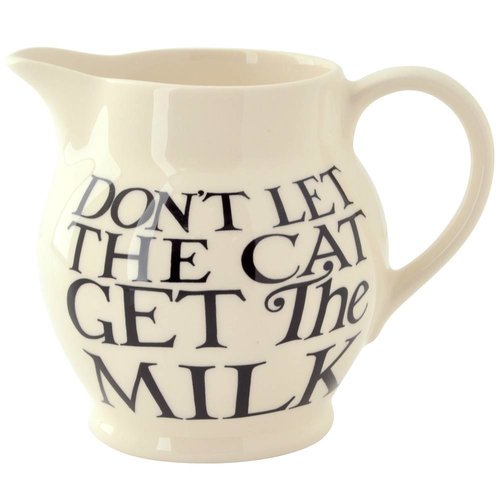 Emma Bridgewater Bridgewater Black Toast All Over 1/2 Pint Jug Emma Bridgewater Bridgewater Black Toast All Over 1/2 Pint Jug