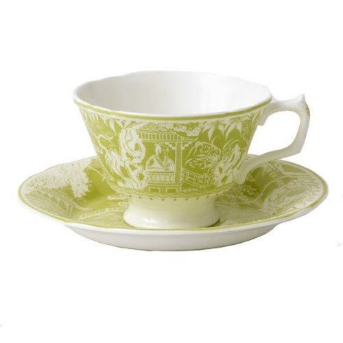 Royal Crown Derby Mikado Lime Teacup & Saucer Royal Crown Derby Mikado Lime Teacup & Saucer