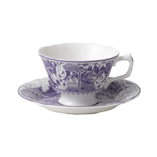 Royal Crown Derby Mikado Lavender Teacup & Saucer Royal Crown Derby Mikado Lavender Teacup & Saucer