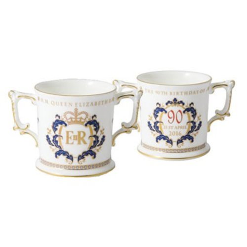 Royal Crown Derby Queen Elizabeth II's 90th Birthday Loving Cup - Ltd Edition Of 426 Royal Crown Derby Queen Elizabeth II's 90th Birthday Loving Cup - Ltd Edition Of 426
