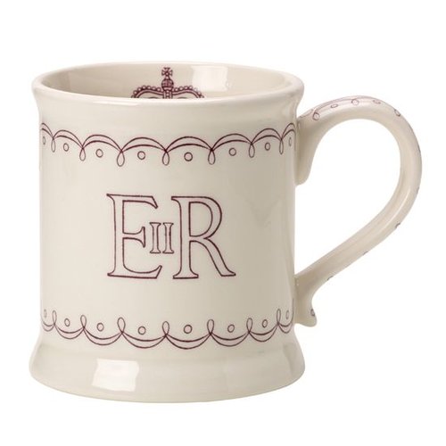 Burleigh Pottery Burleigh Queen's 90th Birthday Mug Burleigh Pottery Burleigh Queen's 90th Birthday Mug