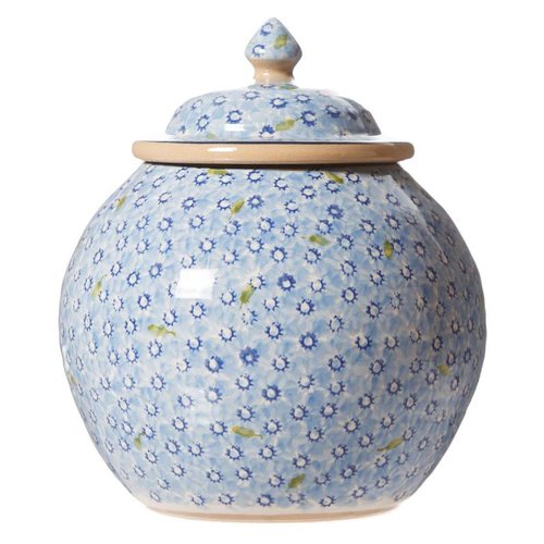Nicholas Mosse Nicholas Mosse Light Blue Lawn Cookie Jar Nicholas Mosse Nicholas Mosse Light Blue Lawn Cookie Jar