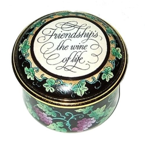 Halcyon Days Halcyon Days Friendship Is the Wine of Life Box Halcyon Days Halcyon Days Friendship Is the Wine of Life Box