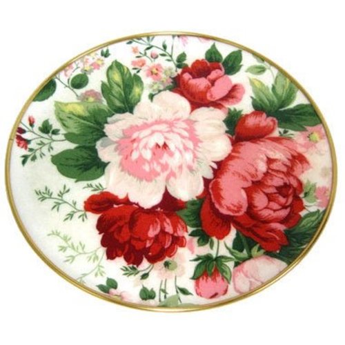 Keswick & Arnold Designs Service Trays Keswick & Arnold Designs Red Peony 12" Round Tray Keswick & Arnold Designs Service Trays Keswick & Arnold Designs Red Peony 12" Round Tray