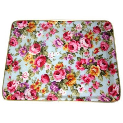 Keswick & Arnold Designs Service Trays Keswick & Arnold Designs Roses Sky 17"x13" Rectangular Tray Keswick & Arnold Designs Service Trays Keswick & Arnold Designs Roses Sky 17"x13" Rectangular Tray