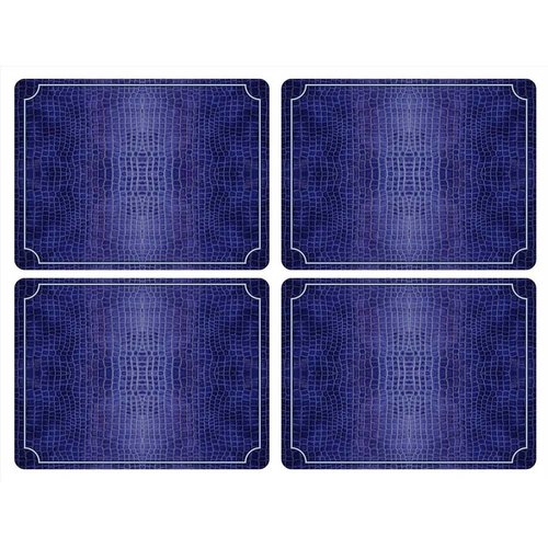 Pimpernel Pimpernel Blue Croc Placemats Pimpernel Pimpernel Blue Croc Placemats