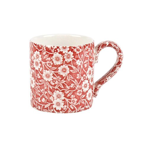 Burleigh Pottery Calico Red 1/2 Pint Mug Burleigh Pottery Calico Red 1/2 Pint Mug