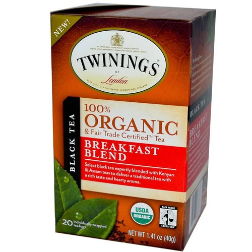 Twinings Twinings 20 CT Organic Breakfast Blend Twinings Twinings 20 CT Organic Breakfast Blend