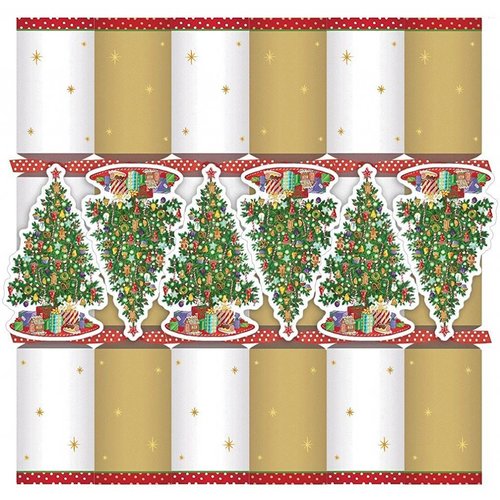 Caspari Caspari Christmas Crackers - Trim A Tree - 6 Count Caspari Caspari Christmas Crackers - Trim A Tree - 6 Count