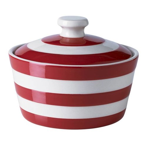 Cornishware Cornishware Butter Dish 14cm - Red Cornishware Cornishware Butter Dish 14cm - Red