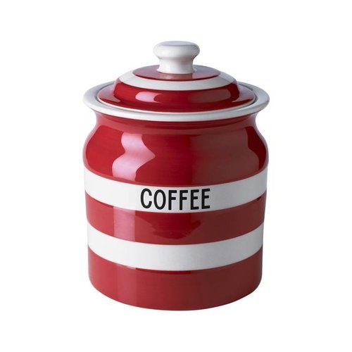Cornishware Cornishware Coffee Storage Jar 30oz - Red Cornishware Cornishware Coffee Storage Jar 30oz - Red