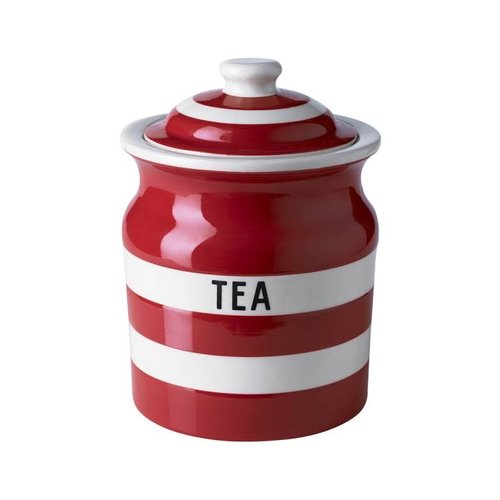 Cornishware Cornishware Tea Storage Jar 30oz - Red Cornishware Cornishware Tea Storage Jar 30oz - Red