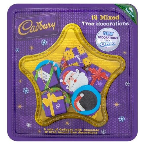Cadbury Cadbury Mixed Tree Decorations Cadbury Cadbury Mixed Tree Decorations