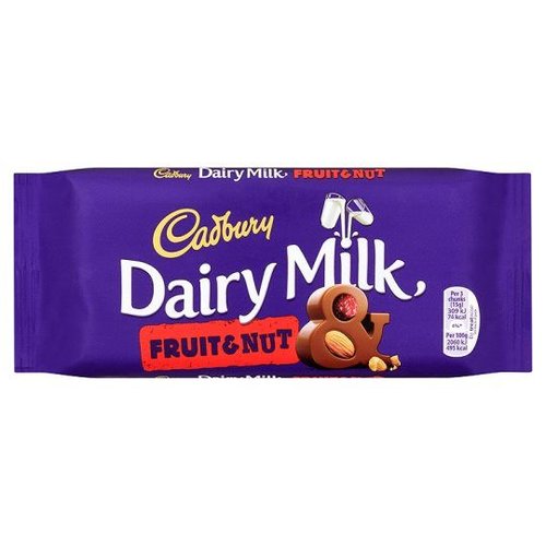 Cadbury Cadbury Dairy Milk Fruit & Nut - 110g Cadbury Cadbury Dairy Milk Fruit & Nut - 110g