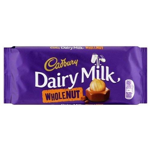 Cadbury Cadbury Dairy Milk Whole Nut - 120g Cadbury Cadbury Dairy Milk Whole Nut - 120g