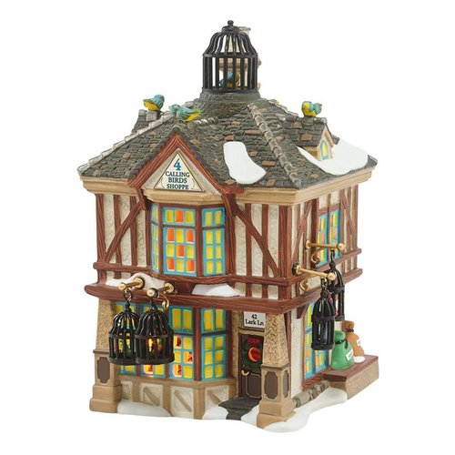 Dickens Village Dickens Village Series - Four Calling Birds Shoppe Dickens Village Dickens Village Series - Four Calling Birds Shoppe