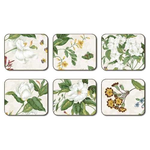 Williamsburg Garden Images Beige Coasters Williamsburg Garden Images Beige Coasters