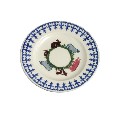 Brixton Pottery Brixton Farm Animals Dessert Plate Brixton Pottery Brixton Farm Animals Dessert Plate