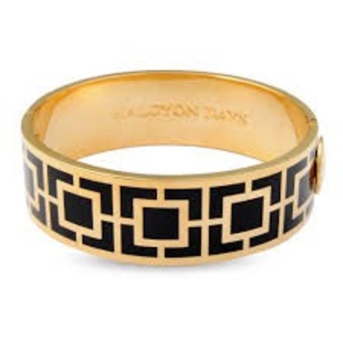 Halcyon Days Halcyon Days Maya Bangle - Black and Gold Halcyon Days Halcyon Days Maya Bangle - Black and Gold